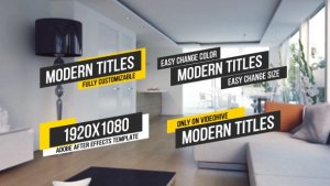 Videohive Modern Titles & Lower Third Titles template preview