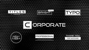 Videohive Corporate Titles 59652491 Titles template preview