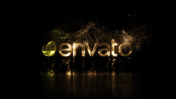 Particle Logo Video Displays template preview