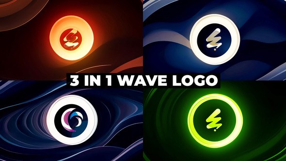 Videohive Hand Drawn Waves Logo Reveal Logo Stings template preview