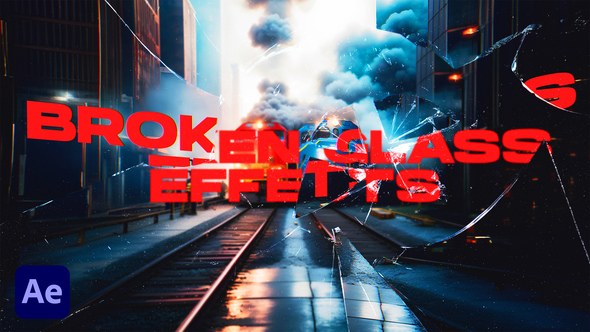 Videohive Broken Glass Effects VOL. 2 | After Effects Elements template preview