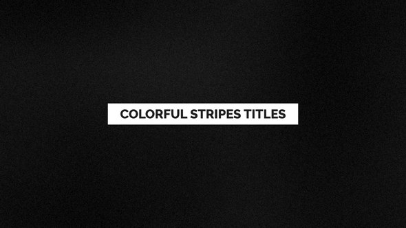 Videohive Colorful Stripes Titles Titles template preview