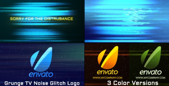 Videohive Glitch Noise Logo Logo Stings template preview