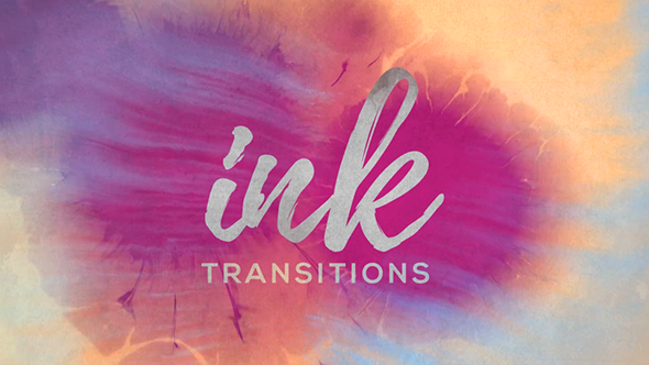 Ink Transitions Video Displays template preview