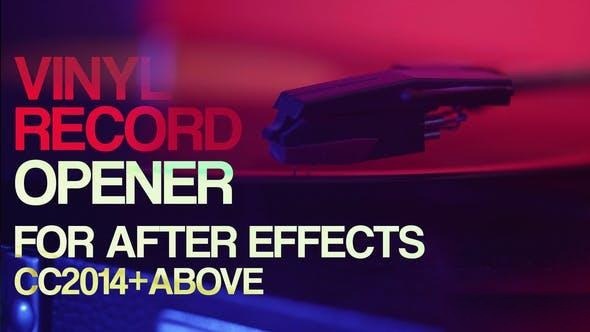 Videohive The Vinyl Records Project Openers template preview