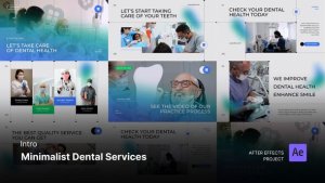 Videohive Intro/Opening - Minimalist Dental Service After Effects Project Files Openers template preview