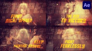 Videohive Fight Night for After Effects Openers template preview