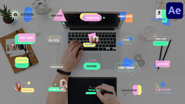 Videohive Designer Titles for After Effects Titles template preview