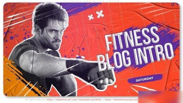 Videohive Fitness Creative Intro Openers template preview