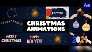 Videohive Christmas Decorations And Greetings Animations | After Effects Openers template preview