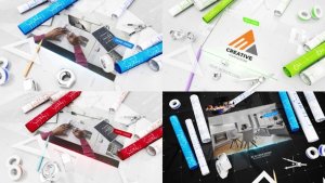 Videohive Blueprint Engineer Slideshow Video Displays template preview