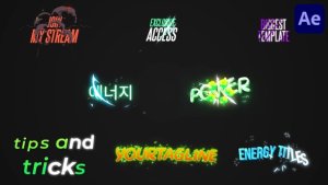 Videohive Energy Flash FX Titles for After Effects Titles template preview