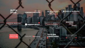 Videohive Glitch Titles & Lower Thirds Elements template preview