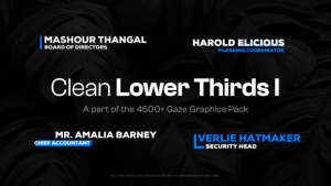 Videohive 25 Clean Lower Thirds I Broadcast-packages template preview