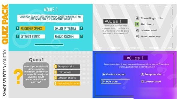Videohive Quiz Pack Openers template preview