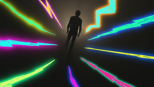 Videohive Glowing Doodles Elements template preview