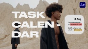 Videohive Task Calendar Titles template preview