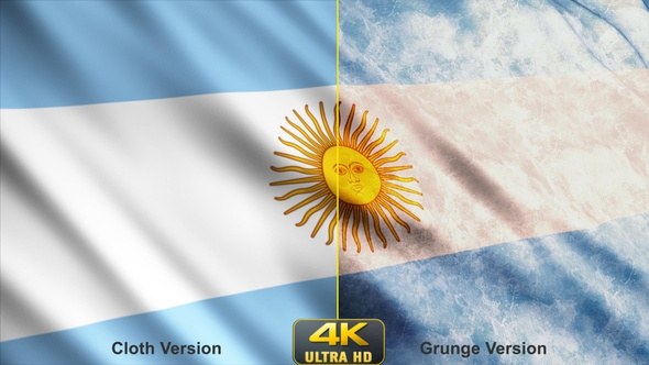 Argentina Flags Video Displays template preview