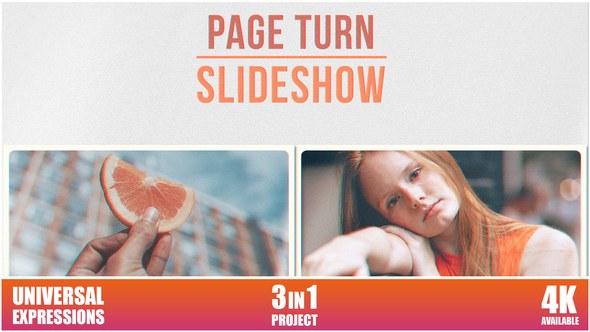 Videohive Page Turn - Slideshow Video Displays template preview