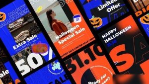Videohive Halloween Sale Product Stories Openers template preview