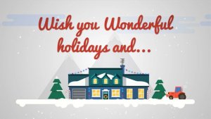 Christmas Flat 2 Video Displays template preview