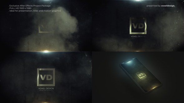 Videohive Steam Smoke Logo Revealer Logo Stings template preview