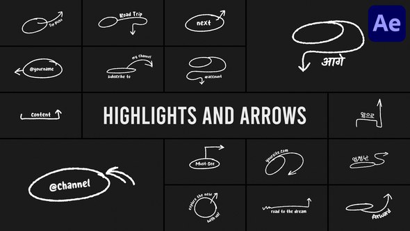 Videohive Highlight And Arrows for After Effects Elements template preview