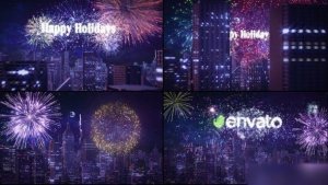 Videohive Big City Fireworks/Celebrating Logo Logo Stings template preview