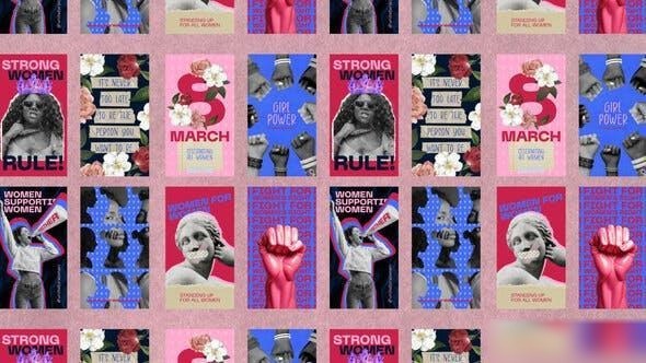 Videohive Women's Day Instagram Stories Openers template preview