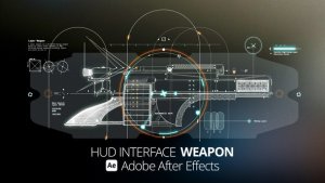 Videohive HUD Interface Weapon Ae Infographics template preview
