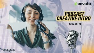 Videohive Podcast Intro 58968445 Video Displays template preview
