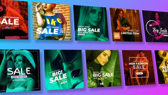 Videohive Fashion Promo Instagram Post Product Promo template preview