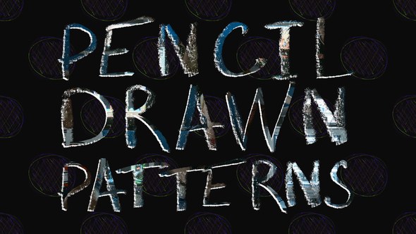 Videohive Pencil Drawn Overlay Backgrounds Elements template preview