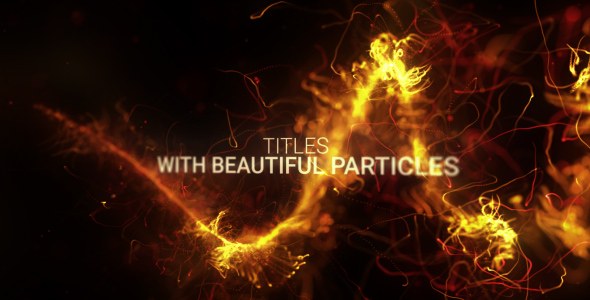 Abstract Particles Titles Trailer Video Displays template preview
