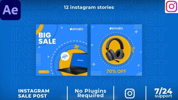 Videohive Product sale Instagram post Product Promo template preview