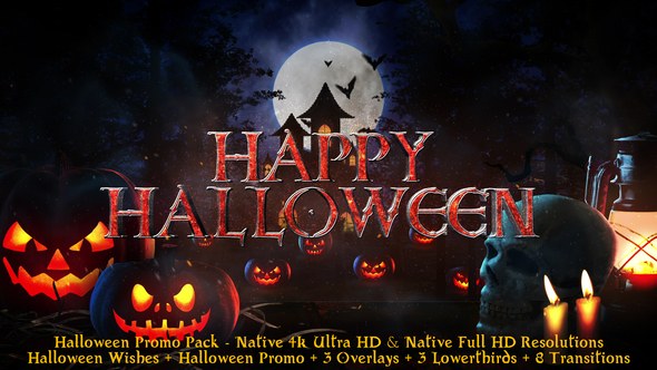 Videohive Halloween - Broadcast Pack Video Displays template preview
