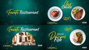 Videohive Restaurant Promo 50137385 Product Promo template preview
