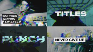 Videohive Punch Glitch Titles | After Effects Titles template preview