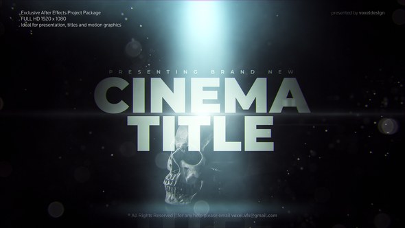 Cinema Trailer Video Displays template preview