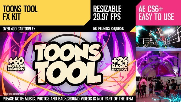ToonsTool (FX Kit) Video Displays template preview