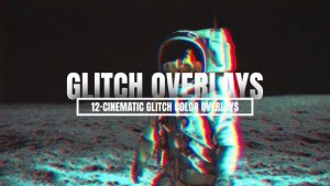 Videohive Cinematic Glitch Color Overlays Elements template preview