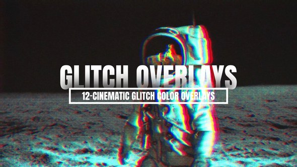 Videohive Cinematic Glitch Color Overlays Elements template preview