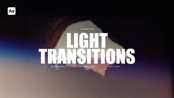 Videohive Light Transitions 56087001 Elements template preview