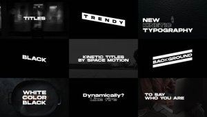 Videohive Kinetic Titles | AE Template Titles template preview