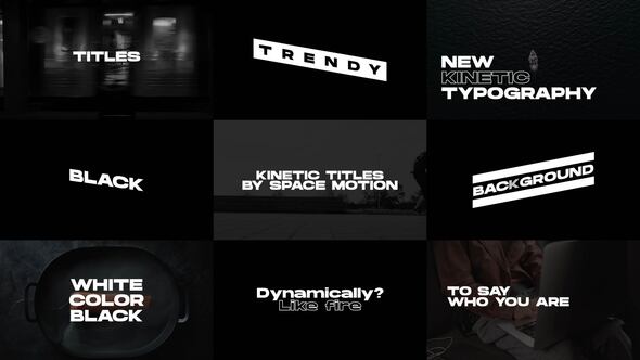 Videohive Kinetic Titles | AE Template Titles template preview