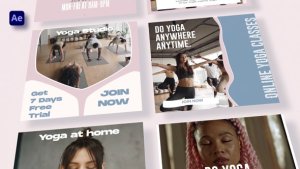 Videohive YOGA-Social Media Posts Product Promo template preview