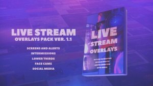 Videohive Stream Overlays Pack Elements template preview