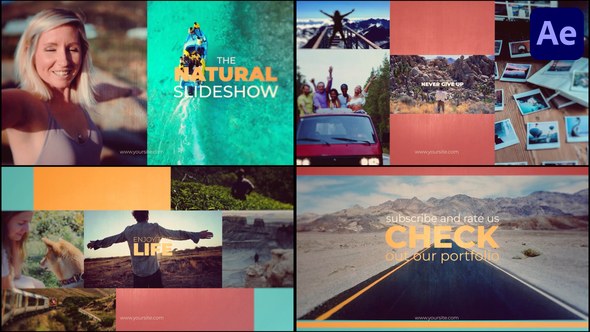 Videohive Natural Multiscreen Slideshow for After Effects Openers template preview