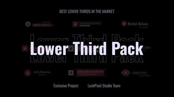 Videohive Lower Thirds With Logo Elements template preview