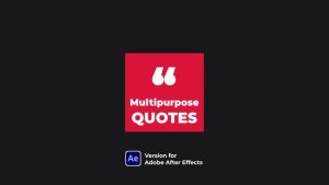 Videohive Multipurpose Quotes Titles template preview